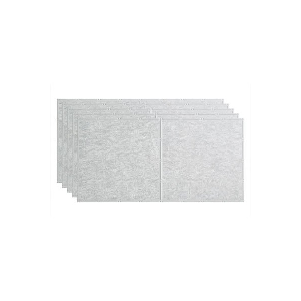 Acoustic Ceiling Products Fasade Border Fill - 48-3/8" x 24-3/8" PVC Glue Up Tile in Gloss White - PG5600 - main